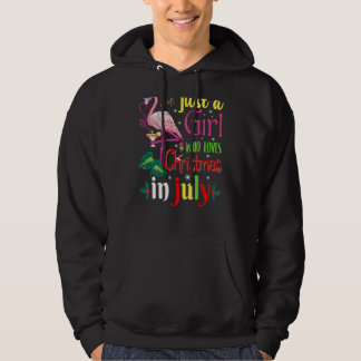 Womens Just A Girl Who Loves Christmas In July  Su Hoodie