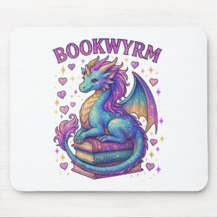 Womens Just A Girl Who Loves Dragons And Books V-n Mouse Pad