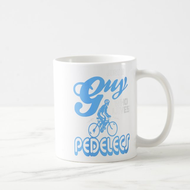 Womens Just A Guy Who Loves Pedelecs Electric Bike Coffee Mug (Right)