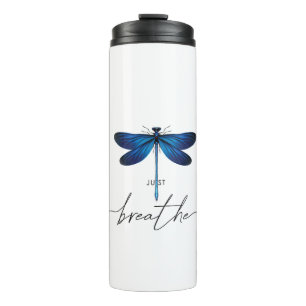 Womens Just Dragonfly Tattoodesign Summer Breathe  Thermal Tumbler