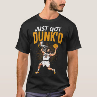Womens Just Got Dunk'D Basketball Jesus T-Shirt