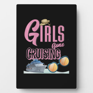 Womens Jute Hat Girls Gone Cruising Plaque