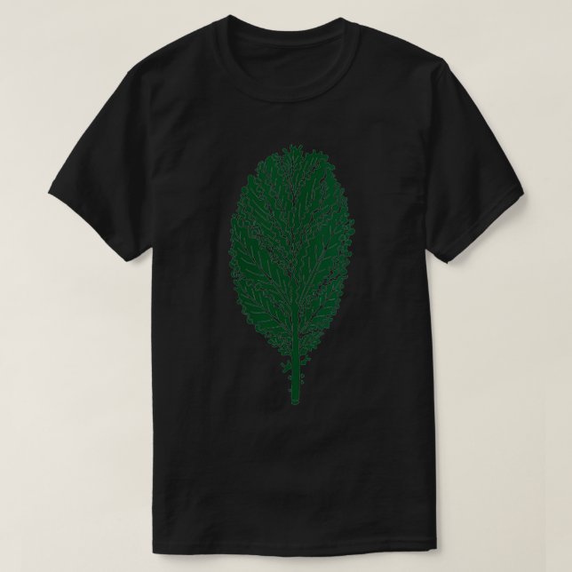Womens Kale Leaf  Vegan Clothing by The Dharma Sto T-Shirt (Design Front)