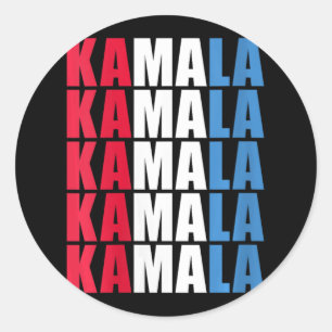 Womens Kamala 2024 For President Kamala Harris Classic Round Sticker