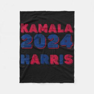 Womens Kamala 2024 Harris Vote Fleece Blanket