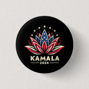 Womens Kamala Harris 2024 Presidential Campaign Am 3 Cm Round Badge