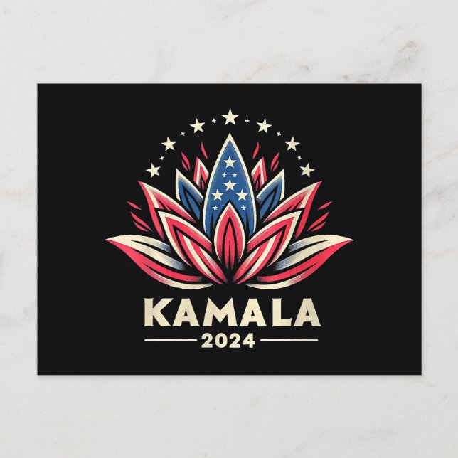 Womens Kamala Harris 2024 Presidential Campaign Am Postcard (Front)