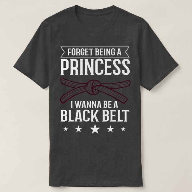 Womens Karate Fighter Black Belt Lesson Training B T-Shirt (Design Front)