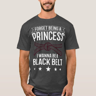 Womens Karate Fighter Black Belt Lesson Training B T-Shirt