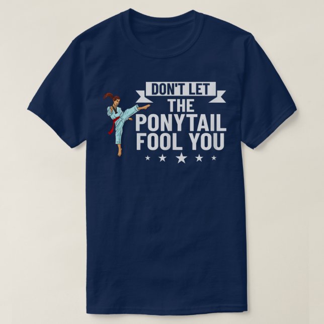 Womens Karate Fighter Black Belt Lesson Training B T-Shirt (Design Front)