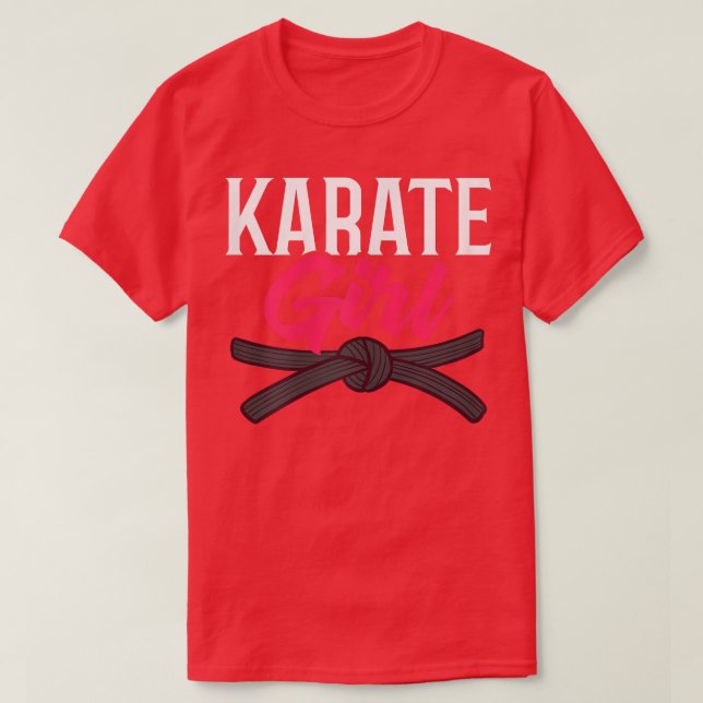 Womens Karate Fighter Black Belt Lesson Training B T-Shirt (Design Front)