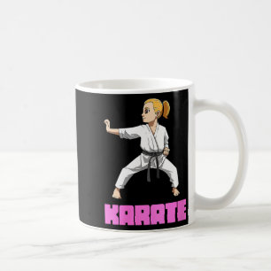 Womens Karate Martial Arts Karate Girl Stance Coffee Mug