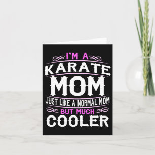 Womens Karate Mum Mummy Mothers Day Card