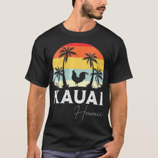 Womens Kauai Hawaii Chicken Lover Souvenir VNeck  T-Shirt