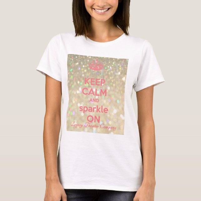 Women's KEEP CALM & SPARKLE t-shirt (Front)