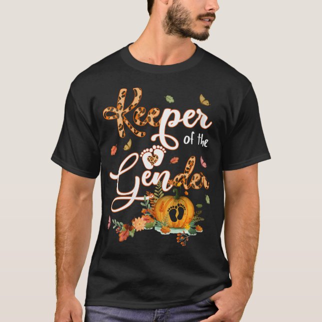 Womens Keeper Of The Gender Shirt Little Pumpkin G (Front)