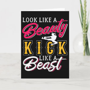 Womens Kickboxing Look Like A Beauty Kickboxer Lov Card