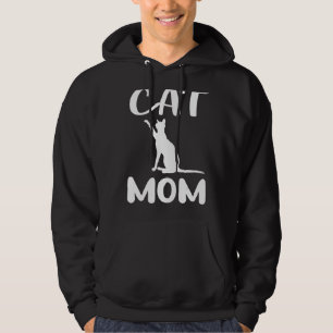 Womens Kids Cat Mum Animal Cat  Cat Mum  Cat Hoodie