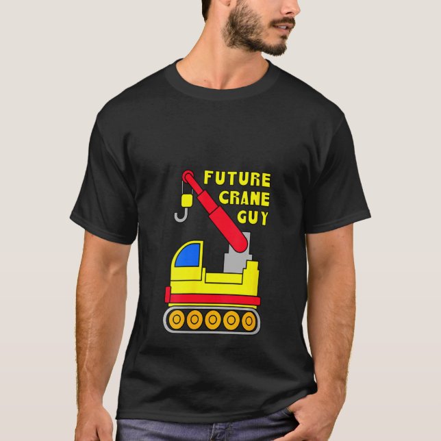 Womens Kids Cranes Construction Site Future Crane  T-Shirt (Front)