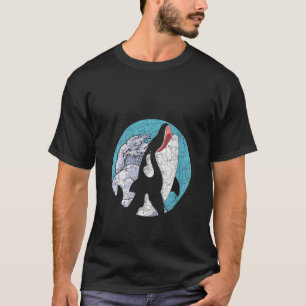 Womens Killer Whale  Ocean Animal  Waves Orca V Ne T-Shirt