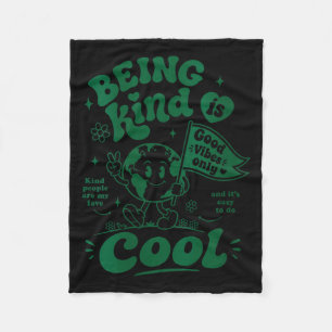 Womens Kindness Motivational Inspired Positive Fleece Blanket