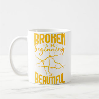 Womens Kintsugi  Kintsukuroi Imperfect Japanese Ar Coffee Mug
