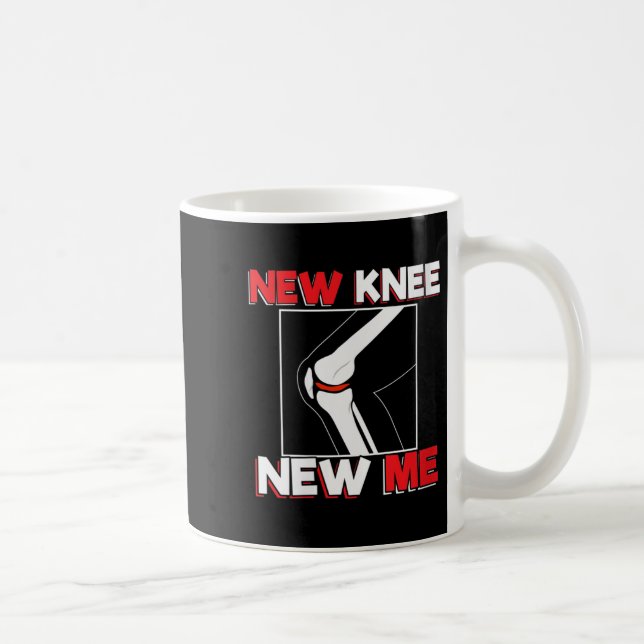 Womens Knee Surgery Recover Quote Gift - New Me V- Coffee Mug (Right)