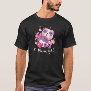 Womens Korean Drama Kdrama Girl Finger Heart   T-Shirt