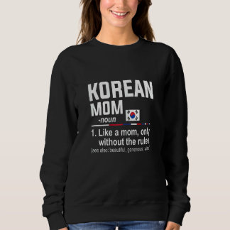 Womens Korean Mum Definition Mothers Day Mama Sweatshirt
