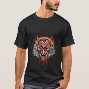 Womens Krampus Creepy Santa Claus V Neck T-Shirt