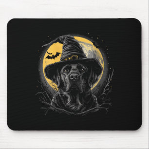 Womens Labrador Halloween Funny Cute Dog Black Lab Mouse Pad