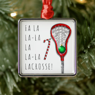 Women's Lacrosse Metal Tree Decoration