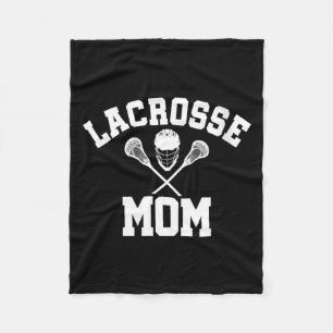 Womens Lacrosse MOM _ LAX Srts _ Moms Mothers Day Fleece Blanket