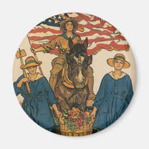 Women's Land Army Magnet