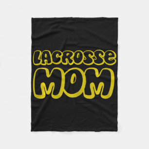 Womens Lax Mum Mother's Day Lacrosse Mum Fleece Blanket