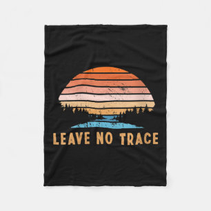 Womens Leave No Trace _ Nature Mountains _ Fleece Blanket