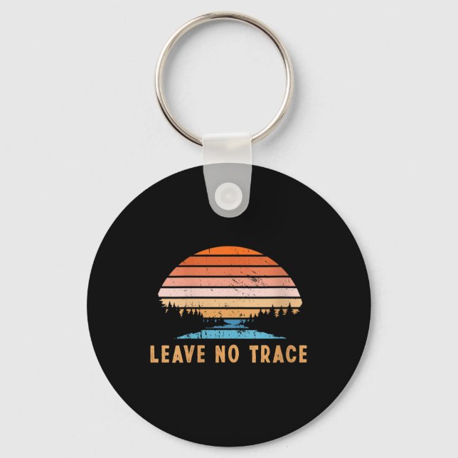 Womens Leave No Trace _ Nature Mountains _ Key Ring (Front)