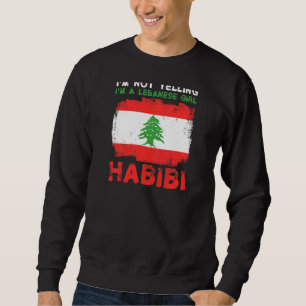 Womens Lebanon Pride For A Proud Lebanese Girl Sweatshirt