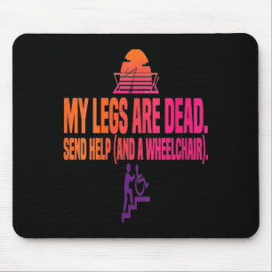 Womens Leg Day Funny Legs Are Government Agencyd Mouse Pad