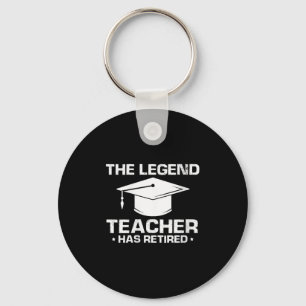 Womens Legendary Mentor Education Retirement Humor Key Ring