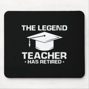 Womens Legendary Mentor Education Retirement Humou Mouse Pad