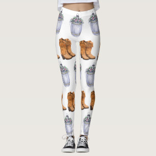 Women's Leggings Summer Country Wedding Rustic Wat