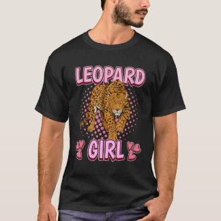 Womens Leopard Girl Quote Wildcat Leopards T-Shirt