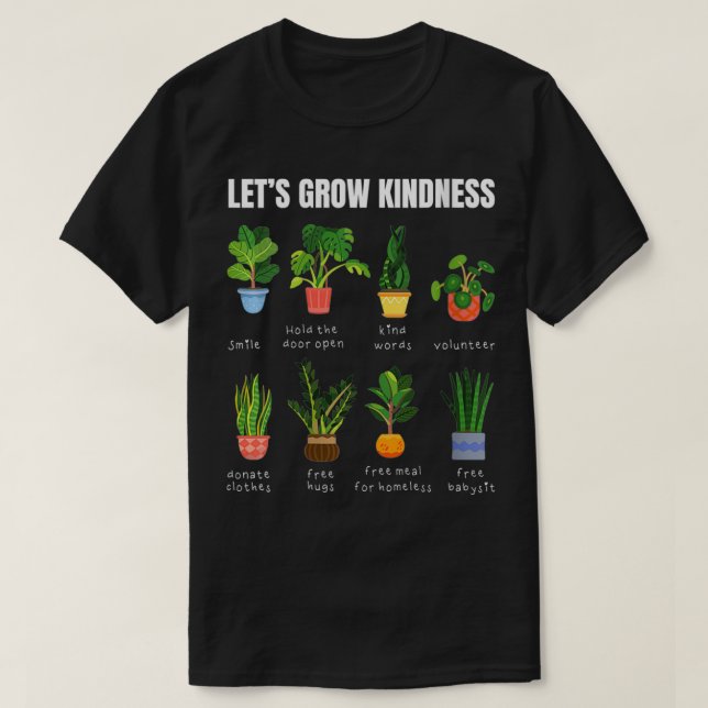 Womens Lets grow kindness random acts of kindness  T-Shirt (Design Front)