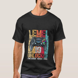 Womens Level 19 Unlocked Awesome Since 2002 19th B T-Shirt