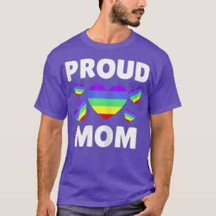 Womens LGBT Mothers Day Gift Rainbow Flag Proud Ga T-Shirt