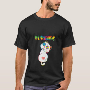 Womens Lgbt Pride Month  Purride Cat Lgbt T-Shirt