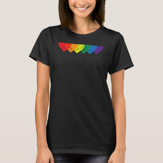 Womens Lgbt Rainbow Heart Lgbtqia Gay T-Shirt