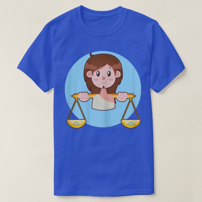 Womens Libra Zodiac Horoscope Astrology T-shirt  6 (Design Front)