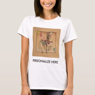 Women's Light Tees - Happy Horse Carousel